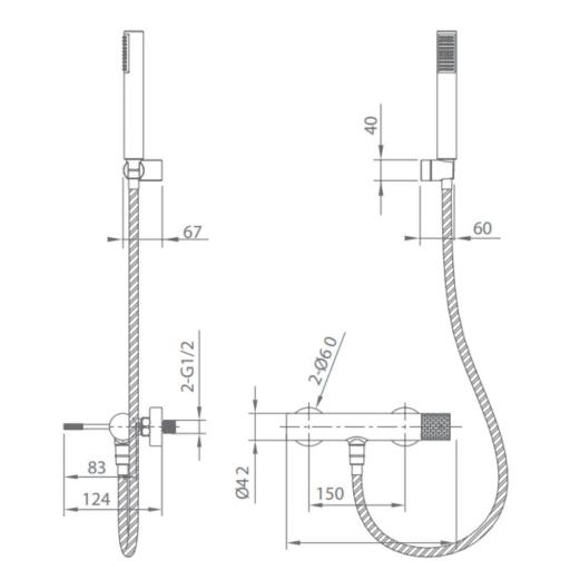 Kit de ducha monomando Genova de Imex [6]