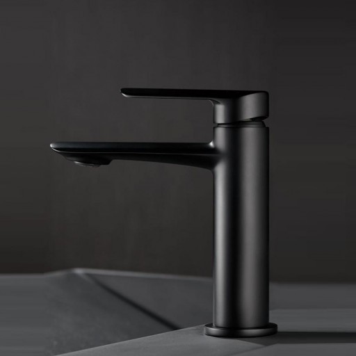 Grifo lavabo monomando Ural negro mate de Imex [0]