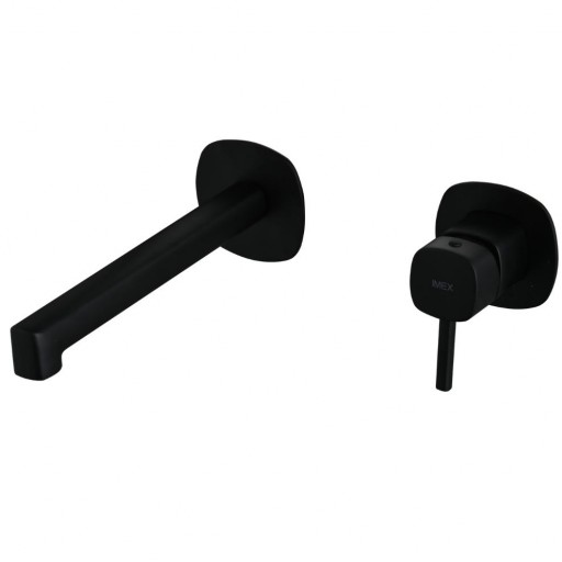 Grifo de lavabo monomando empotrado negro mate Toscana de Imex [0]