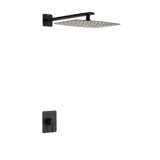 Conjunto de ducha 1 vía rociador Toscana negro mate de Imex [0]