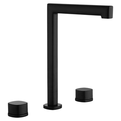 Grifo de lavabo bimando sobre encimera Firenze negro mate de Imex [0]