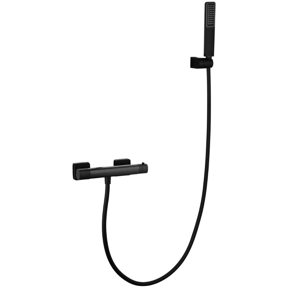 Kit ducha termostático Firenze negro mate de Imex