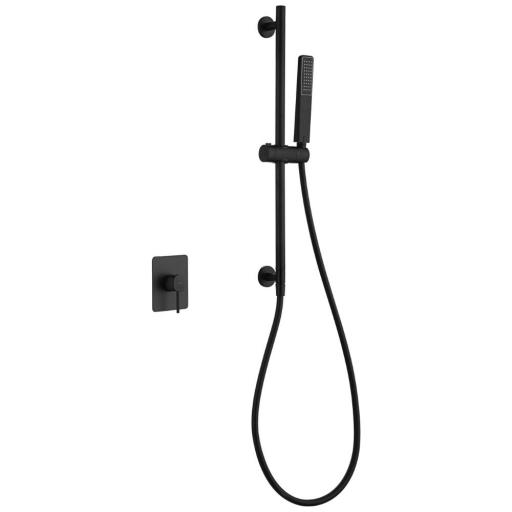 Set de ducha 1 vía barra con mango Firenze negro mate de Imex [0]