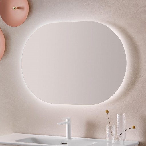 Espejo de baño ovalado 10200 retroiluminado de Sanchis