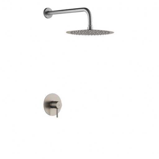 Grifo de ducha empotrado monomando MONZA níquel cepillado de IMEX [0]