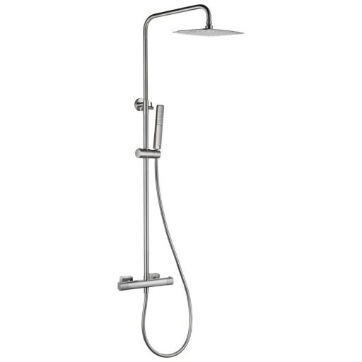 Conjunto barra de ducha termostático Firenze niquel cepillado de Imex [0]