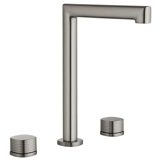 Grifo de lavabo bimando sobre encimera Firenze niquel cepillado de Imex [0]