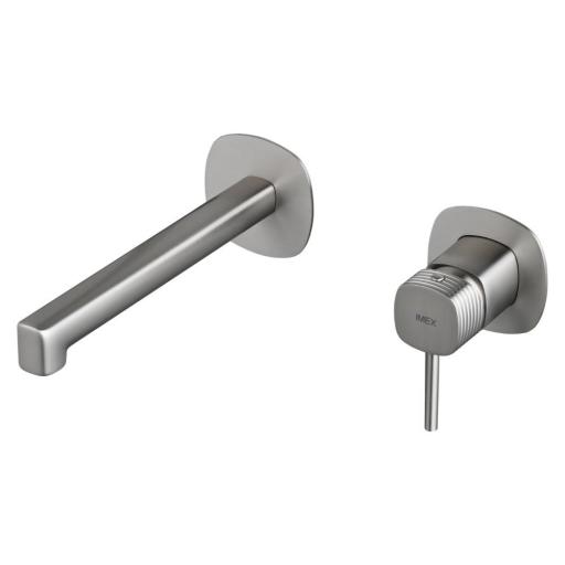 Grifo de lavabo monomando empotrado Firenze niquel cepillado de Imex [0]