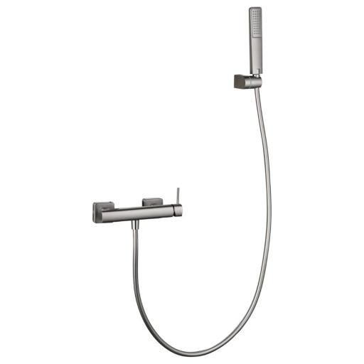 Kit ducha monomando Firenze niquel cepillado de Imex