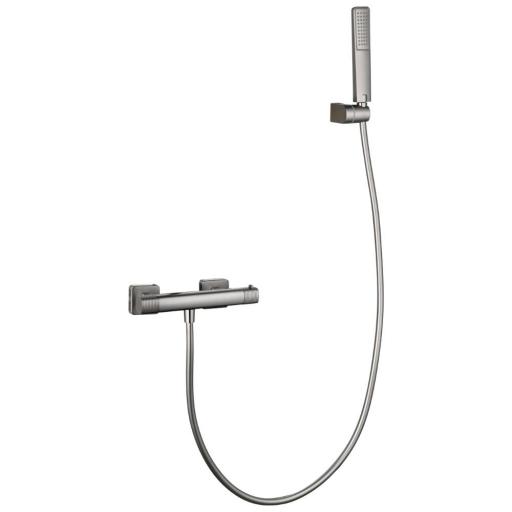 Kit ducha termostático Firenze niquel cepillado de Imex
