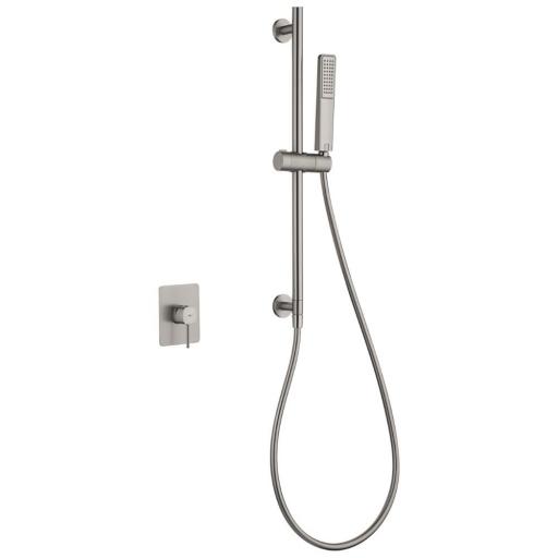 Set de ducha 1 vía barra con mango Firenze niquel cepillado de Imex [0]