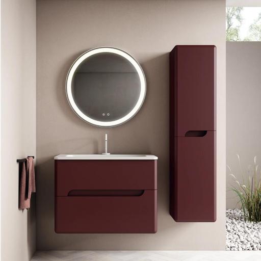 Mueble de baño Onda con 2 cajones suspendido de Visobath en diferentes acabados [1]