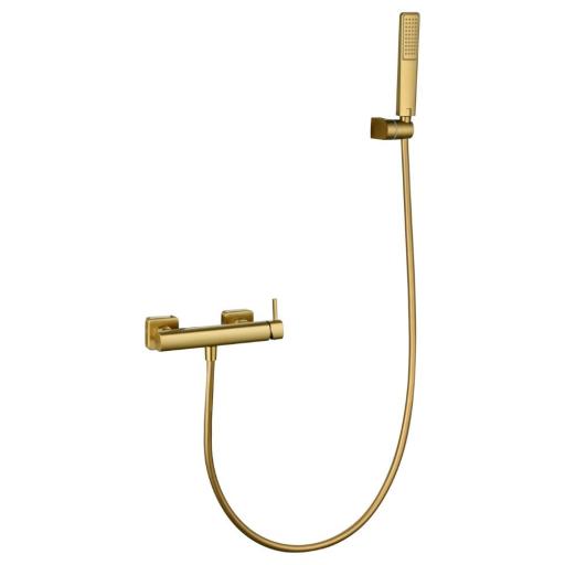 Grifo de ducha monomando Toscana oro cepillado de Imex [0]