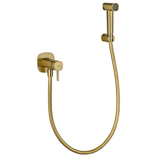 Grifo de bidé empotrado monomando Toscana oro cepillado de Imex [0]