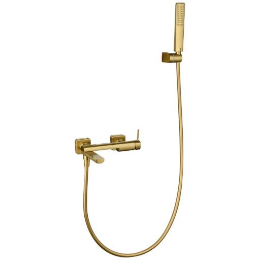 Kit baño ducha monomando Firenze oro cepillado de Imex [0]