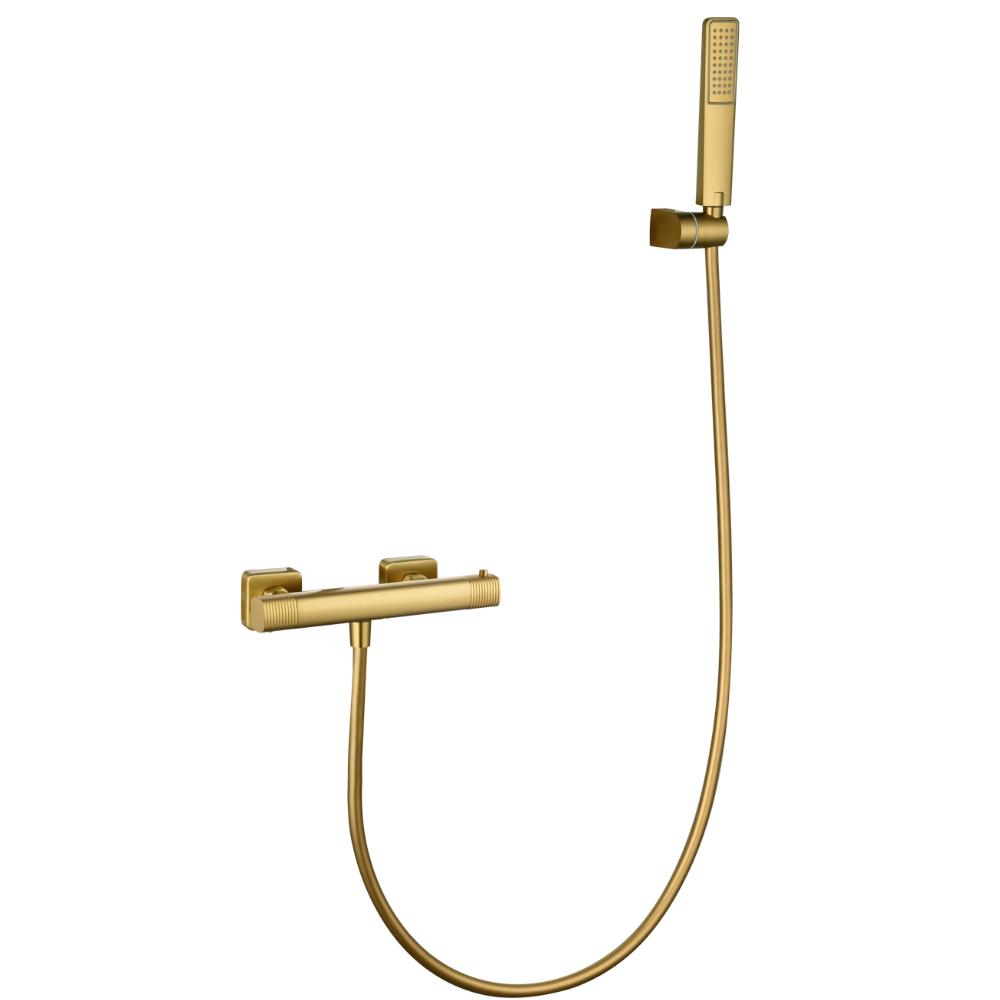 Kit ducha termostático Firenze oro cepillado de Imex