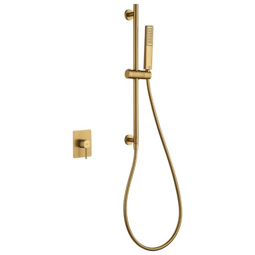Set de ducha 1 vía barra con mango Firenze oro cepillado de Imex [0]