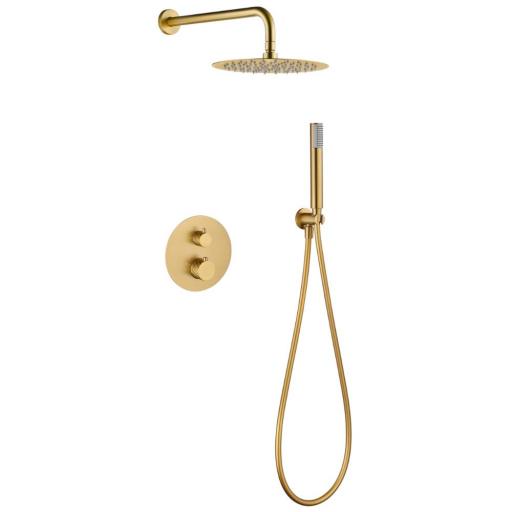 Conjunto de ducha empotrado termostático Bless de Imex [4]