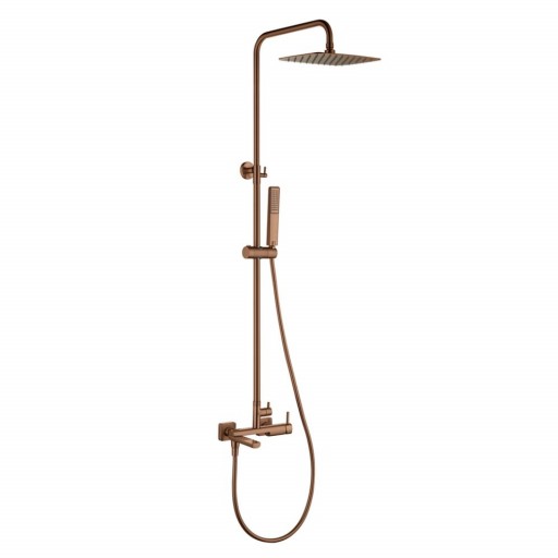 Grifo de ducha monomando TOSCANA oro rosa cepillado de IMEX [0]