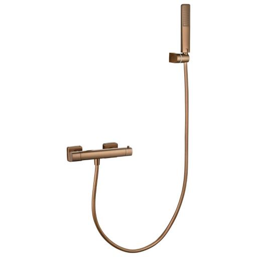 Grifo de ducha termostático Toscana oro rosa cepillado de Imex [0]