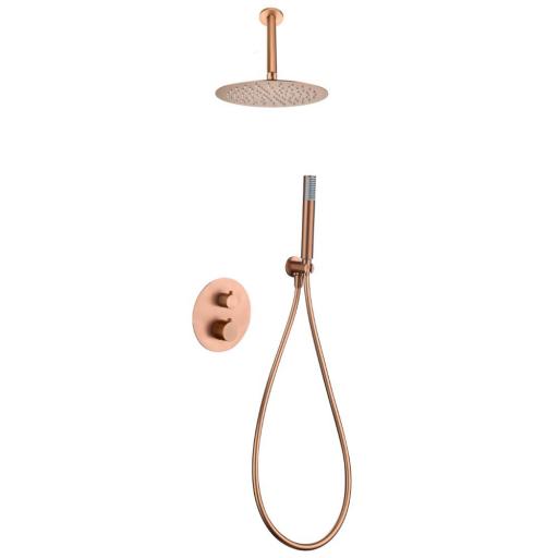 Conjunto de ducha empotrado termostático Piamonte de Imex [5]