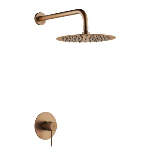 Set de ducha 1 vía rociador monomando empotrado Line de Imex [5]