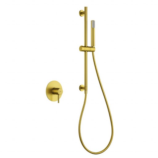 Grifo de ducha empotrado monomando MONZA oro cepillado de IMEX [0]