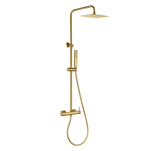 Grifo de ducha monomando TOSCANA oro cepillado de IMEX [0]