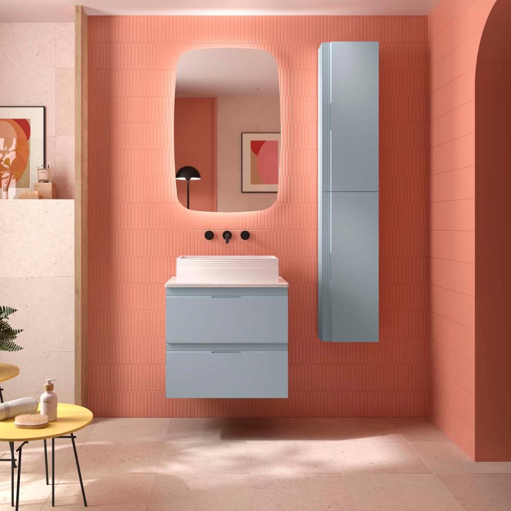 Mueble de baño sobre encimera Emma 2 cajones suspendido de Salgar