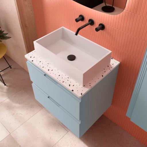 Mueble de baño sobre encimera Emma 2 cajones suspendido de Salgar [1]