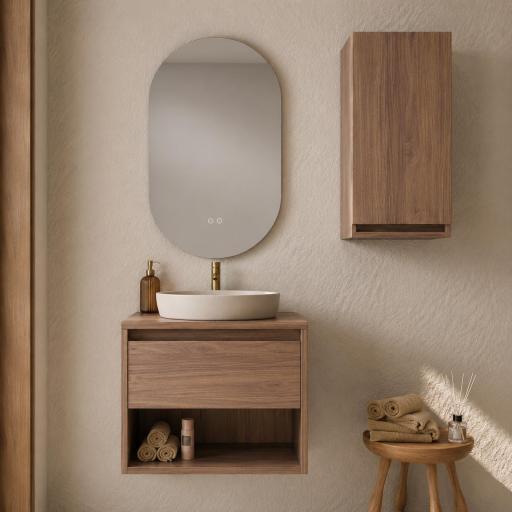 Mueble de baño sobre encimera Box 1 cajon 1 hueco suspendido de Visobath [3]