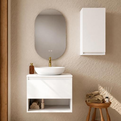 Mueble de baño sobre encimera Box 1 cajon 1 hueco suspendido de Visobath [0]