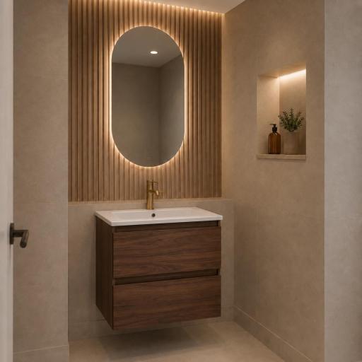 Mueble de baño de fondo reducido Nido 2 cajones suspendido de Visobath