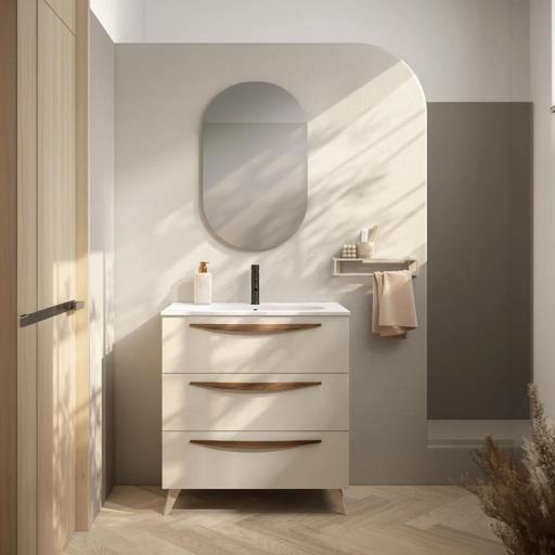 Mueble de baño Arco 3 cajones con patas de Visobath con diferentes acabados [0]