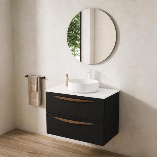 Mueble de baño Arco 2 cajones suspendido sobre encimera de Visobath [0]