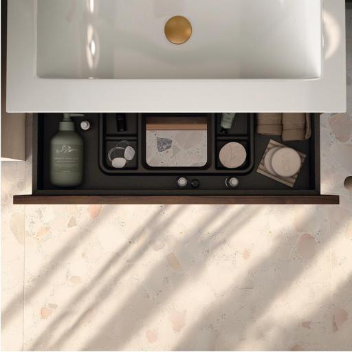 Mueble de baño Nido fondo reducido 3 cajones con patas de Visobath con diferentes acabados [1]