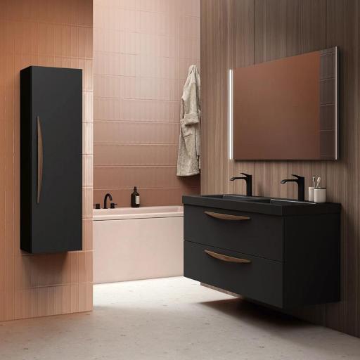 Mueble de baño Arco 2 cajones suspendido de Visobath con diferentes acabados [1]