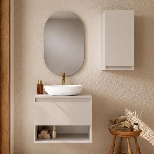Mueble de baño sobre encimera Box 1 cajon 1 hueco suspendido de Visobath [1]