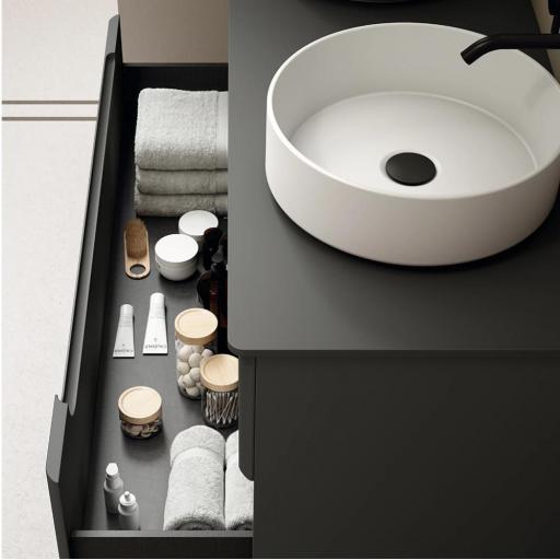 Mueble de baño Onda con 2 cajones encastrado de Visobath en diferentes acabados [2]