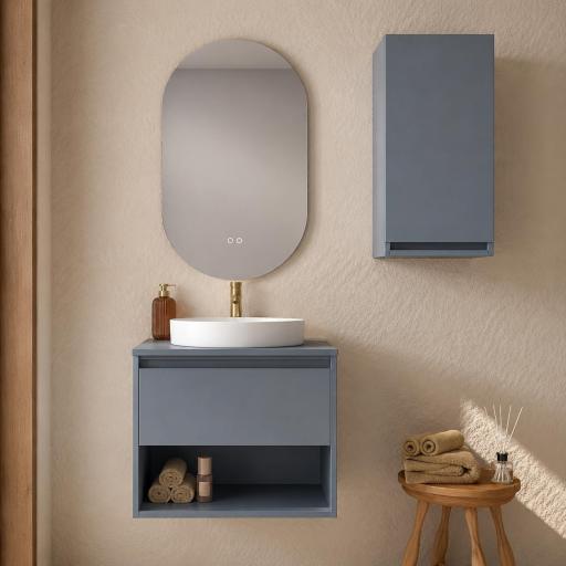 Mueble de baño sobre encimera Box 1 cajon 1 hueco suspendido de Visobath [2]