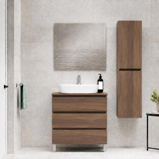 Mueble de baño sobre encimera Box 3 cajones con patas de Visobath [4]