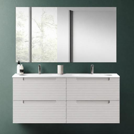 Mueble de baño suspendido 4 cajones 2 senos encastrado Kyoto de Visobath [0]