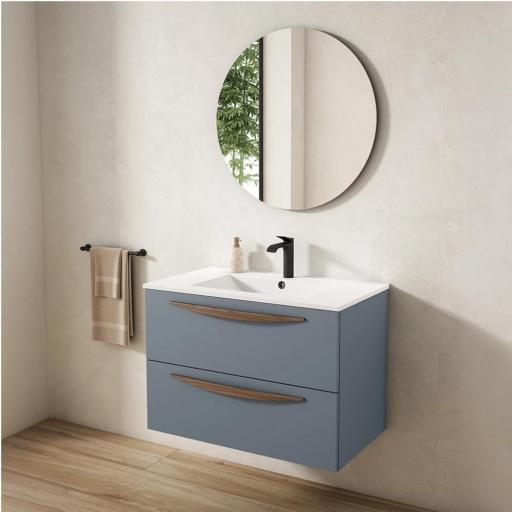 Mueble de baño Arco 2 cajones suspendido de Visobath con diferentes acabados [0]