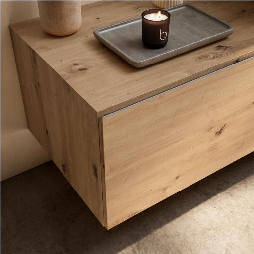 Mueble de baño Nomad suspendido 1 cajon sobre encimera de Visobath [2]