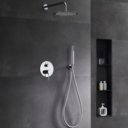 Grifo de ducha empotrado monomando Monza cromo de IMEX [1]