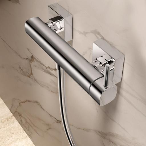 Grifo de ducha monomando Toscana negro mate de Imex [1]