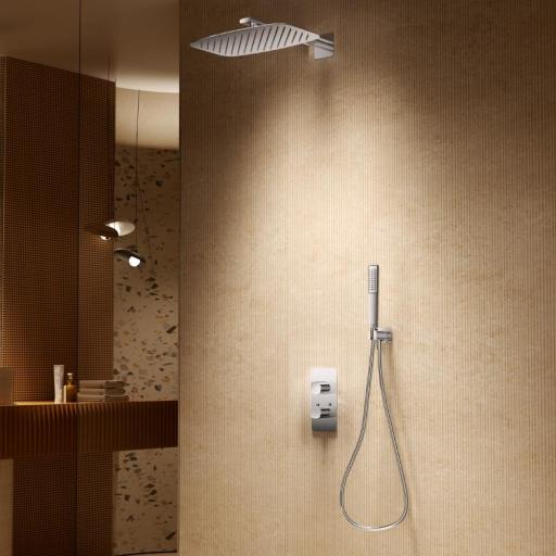 Conjunto de ducha empotrado termostático TOSCANA cromo de imex [1]