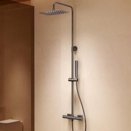 Conjunto barra de ducha termostático Firenze cromo de Imex [1]