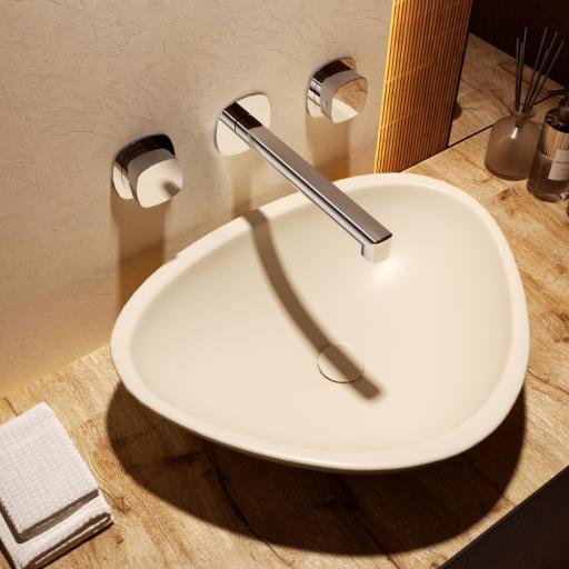 Grifo bimando de lavabo empotrado cromo de Imex [2]