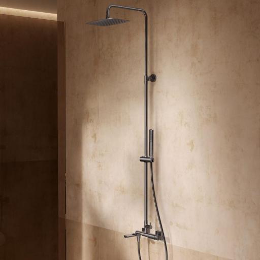 Conjunto barra de baño ducha monomando Firenze cromo de Imex [4]